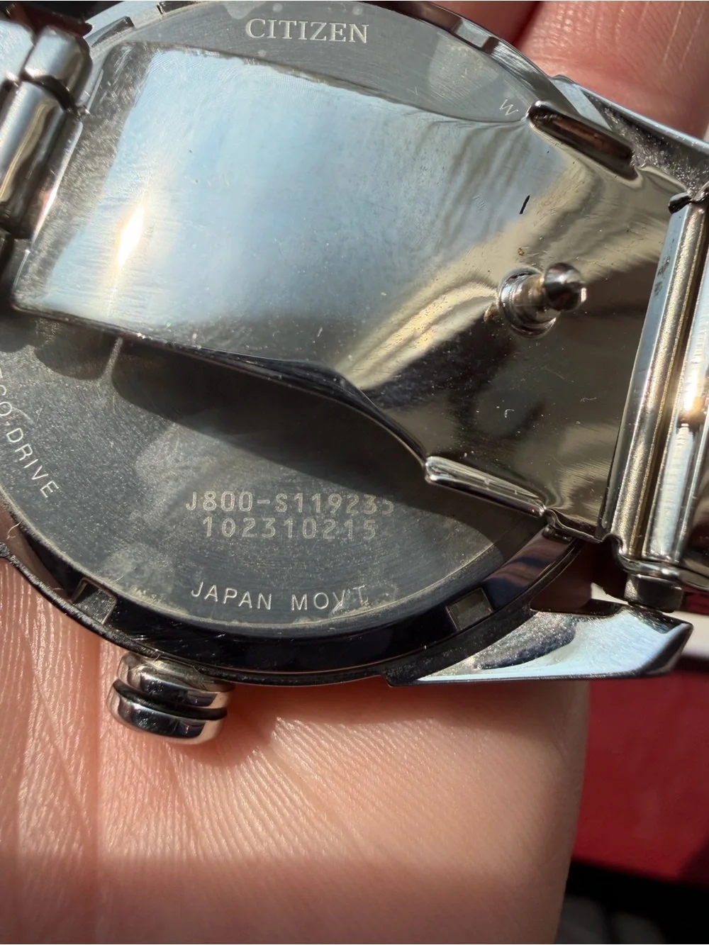Citizen Eco-drive Men’s Watch Stainless Steel Silver Tone j800-s119235